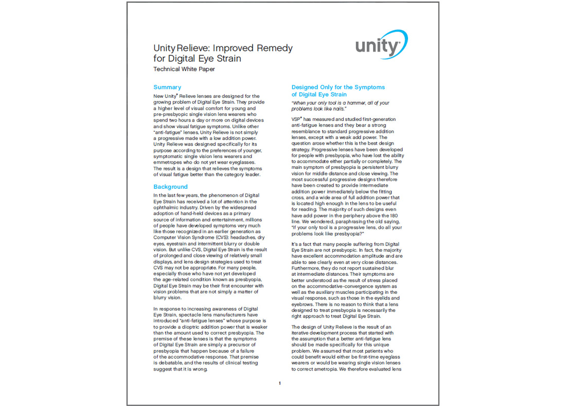 Unity Relieve White Paper